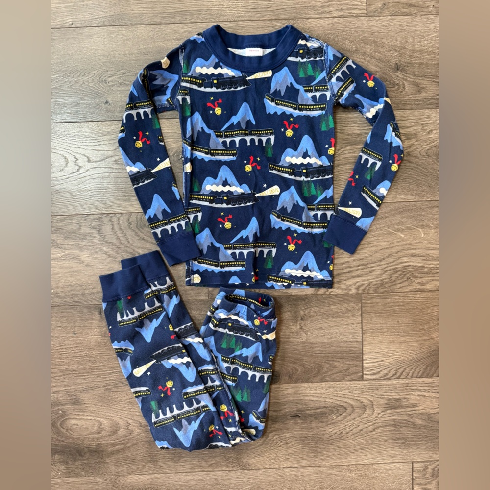 Hanna Andersson Polar Express Pajama Set | size 5